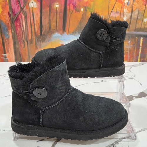 Ugg mini bailey button black - ugg,