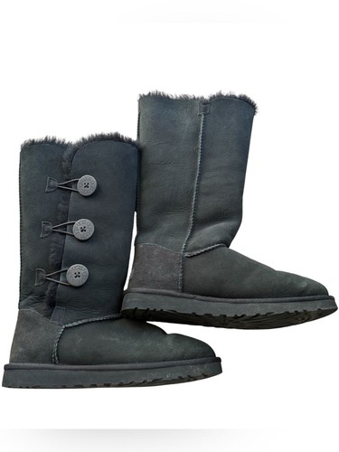 Ugg bailey triple button black - bailey,